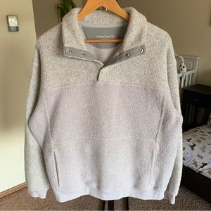 Outdoor Voices Mega Fleece Snap Neck Pullover Sweater Jacket Women’s Medium